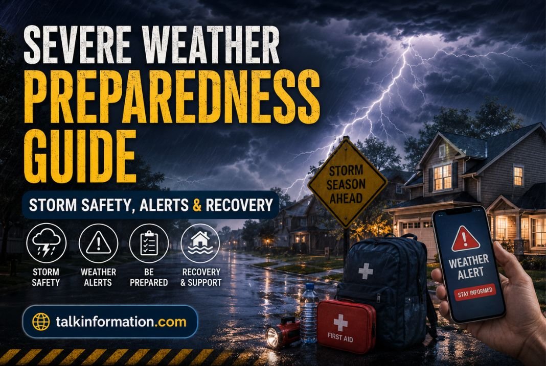 Severe Weather Preparedness Guide: Storm Safety, Alerts & Recovery